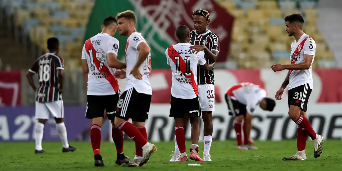 El Millonario igualó 1-1 ante Fluminense por la primera fecha del Grupo D.