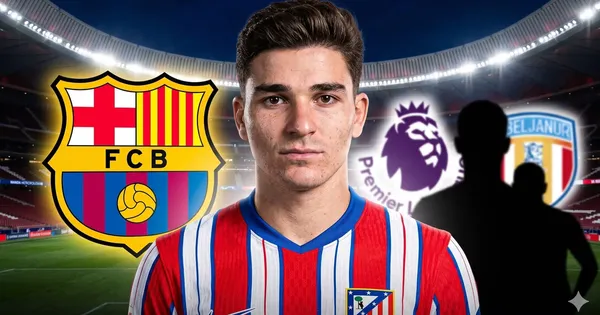 Barcelona pelea con equipos por Julián Álvarez.