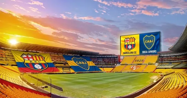 Boca visita a Barcelona.