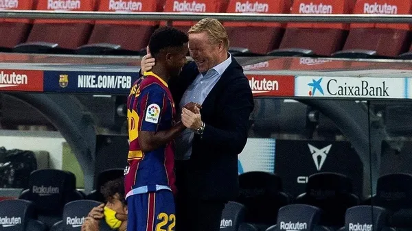 A pesar de que Ronald Koeman puso hoy de suplente a Ansu Fati, usará una estrategia de Diego Simeone para hacerlo crecer.