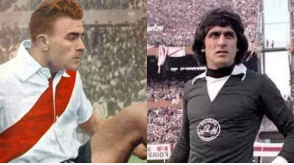Alfredo Di Stéfano y Ubaldo Fillol.