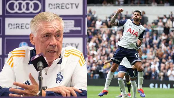 Ancelotti y Cuti Romero.