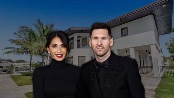 Antonela Roccuzzo y Lionel Messi.