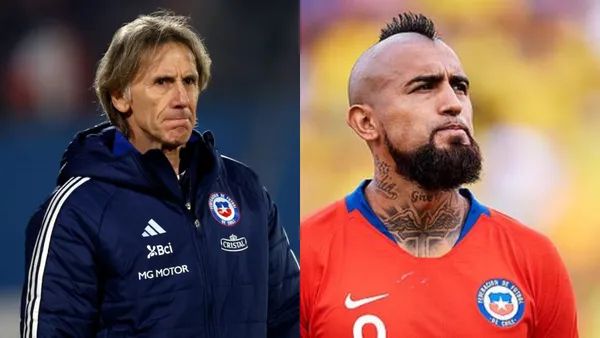 Arturo Vidal y Ricardo Gareca