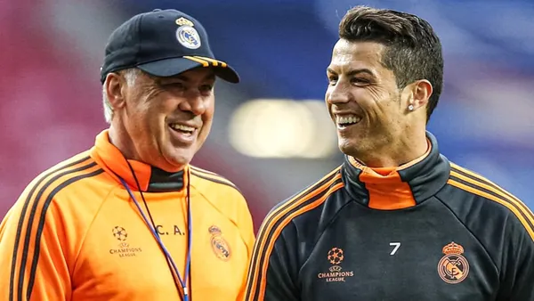 Cristiano Ronaldo y Carlo Ancelotti