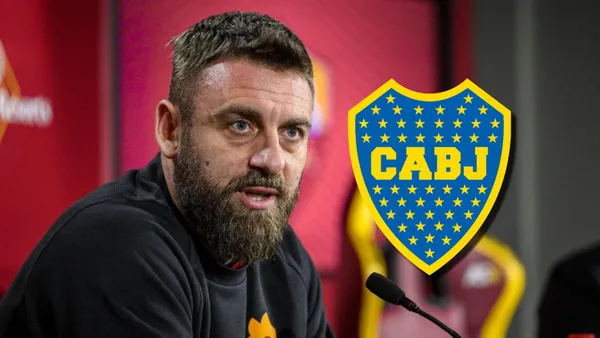 Daniele de Rossi en conferencia de prensa.