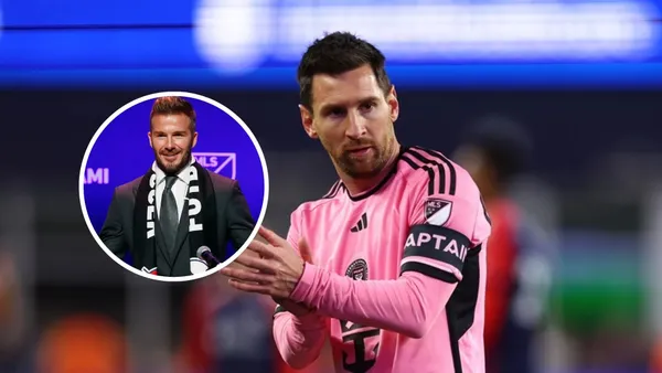 David Beckham - Lionel Messi (Foto: X)