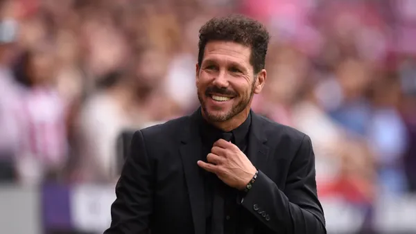 Diego Simeone, entrenador del Atlético de Madrid.