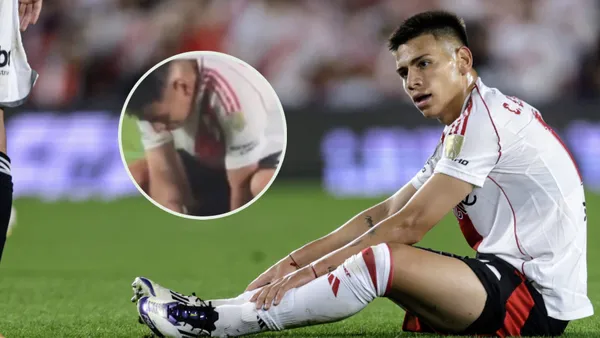 Echeverri no tuvo consuelo tras el pitazo final.