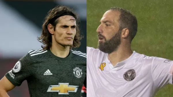 Edinson Cavani vuelve a estar en el foco del fútbol argentino, pero en esta ocasión con Gonzalo Higuaín.