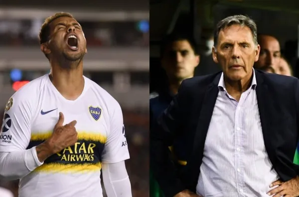 Edwin Cardona le dio el triunfo a Boca Juniors ante Independiente pero mirá el golpe bajo que le da Miguel Ángel Russo.