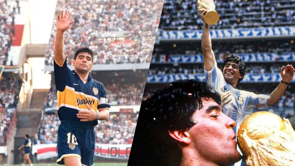 El adiós de Maradona / X