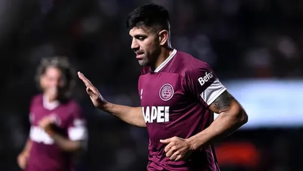 El castigo que recibió Leandro Díaz por parte de Lanus