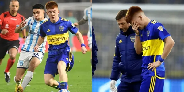 El Colo salió lesionado en el inicio del segundo tiempo contra Racing.