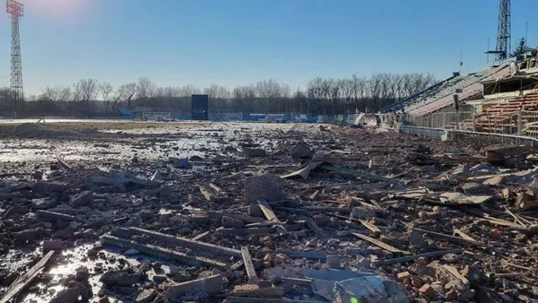 El conflicto bélico tuvo consecuencias desastrozas en un club ucraniano, que fue bombardeado.