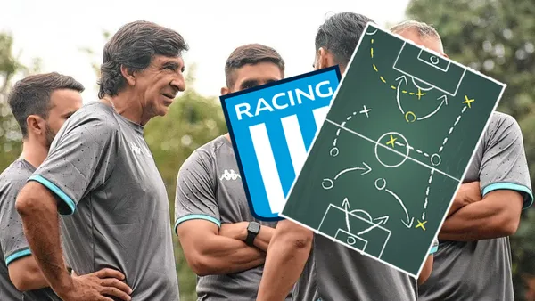 El director técnico de la "Academia" tiene un boceto del equipo para la Copa Liga Profesional