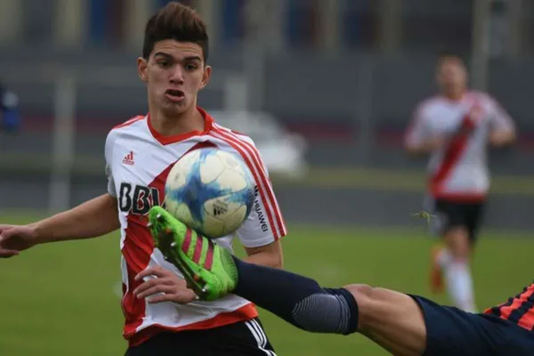 El juvenil tiene un partido en primera, contra Talleres de Córdoba, en 2017.