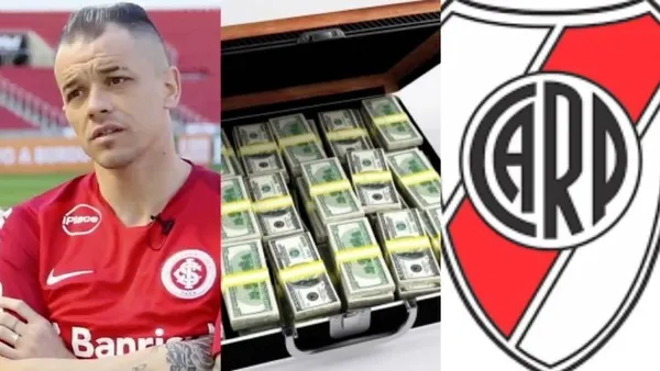 El volante ofensivo de 39 años anunció que no seguirá en el Inter de Porto Alegre y podría llegar al Millonario.