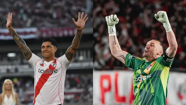 Enzo Pérez y Franco Armani