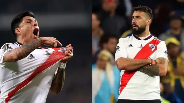 Enzo Pérez y Lucas Pratto.