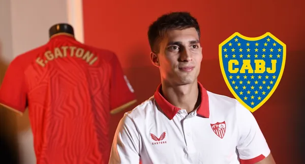Federico Gattoni con la camiseta del Sevilla.