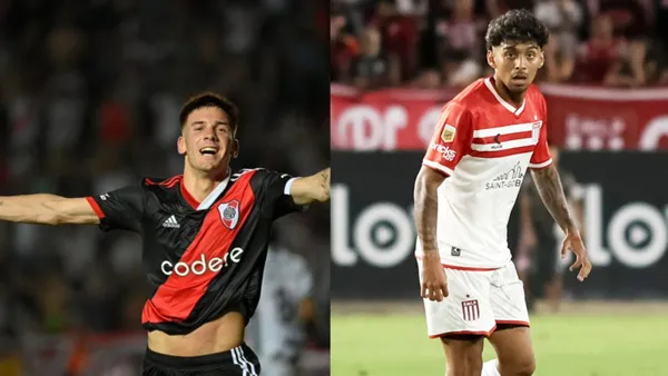 Franco Mastantuono y Cristian Medina.