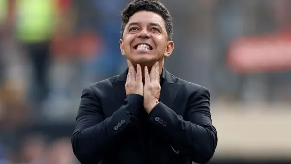 Gallardo se lamenta en River.