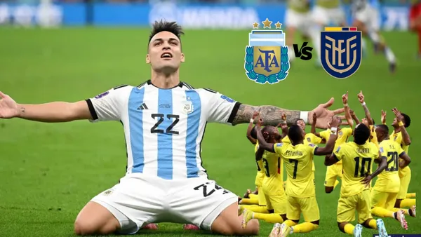 Gol de Lautaro Martínez vs Países Bajos en Qatar 2022.