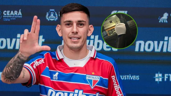 Gonzalo Escobar recibió 13 puntos de sutura en la cara tras el ataque al micro de Fortaleza