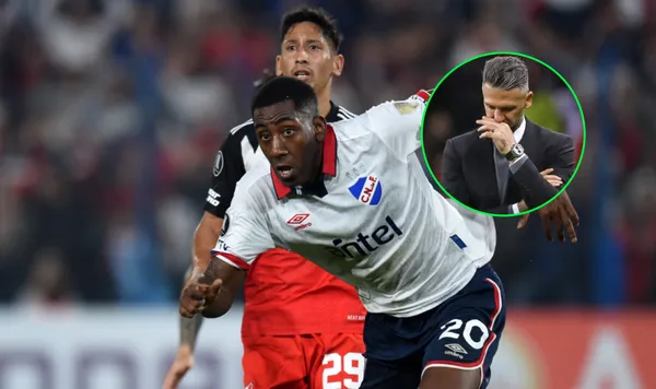 Gonzalo Garneiro durante el River vs Nacional.