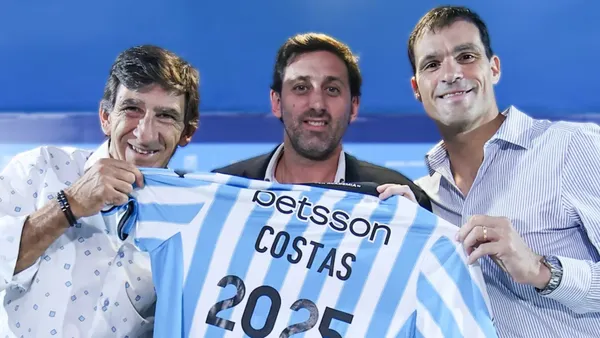 Gustavo Costas, Diego Milito y Sebastián Saja