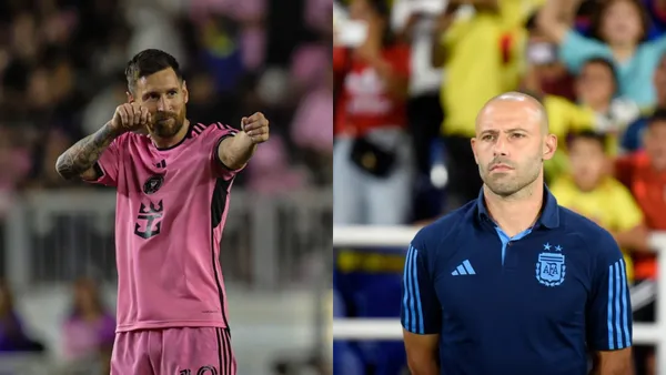 Javier Mascherano y Lionel Messi