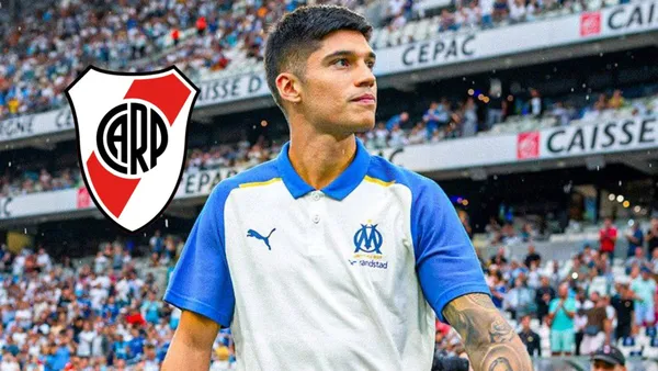 Joaquín Correa en el día de su presentación en Olympique de Marsella.