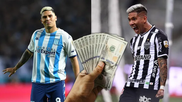 Juanfer Quintero vs Matías Zaracho.