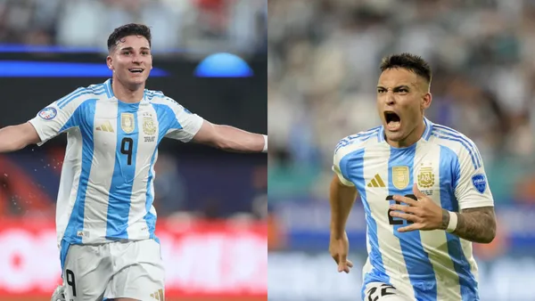 Julián Álvarez y Lautaro Martínez.
