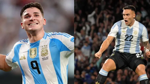 Julián Álvarez y Lautaro Martínez.