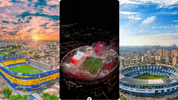 La Bombonera, El monumental y el cilindro de Avellaneda/ Twitter