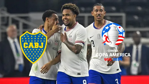 La Selección de Estados Unidos celebra un gol