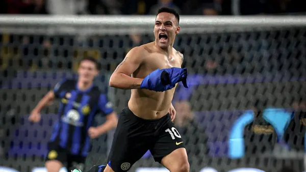 Lautaro convirtió el gol de la victoria en la final de la Supercopa