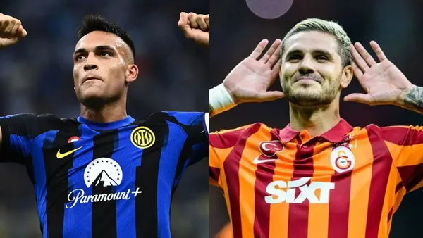 Lautaro Martínez y Mauro Icardi.