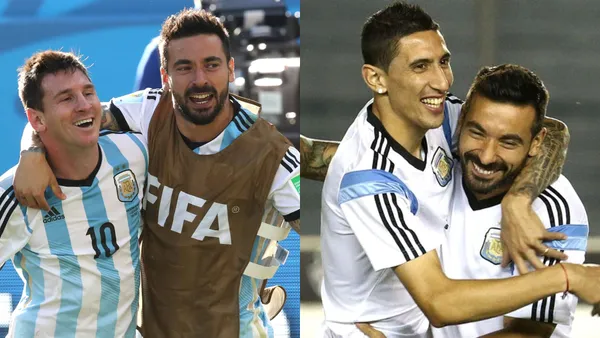 Lavezzi hizo una linda dedicatoria para Messi y Di María