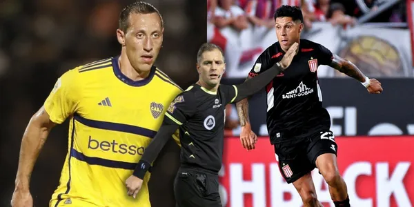 Lema y Enzo Pérez junto a Echenique.