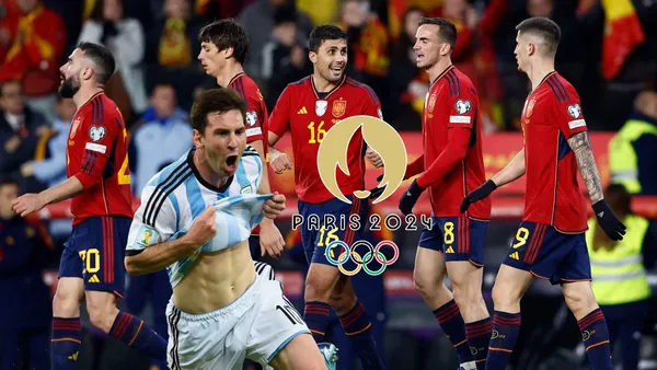 Lionel Messi celebra un gol con la camiseta de la Selección Argentina
