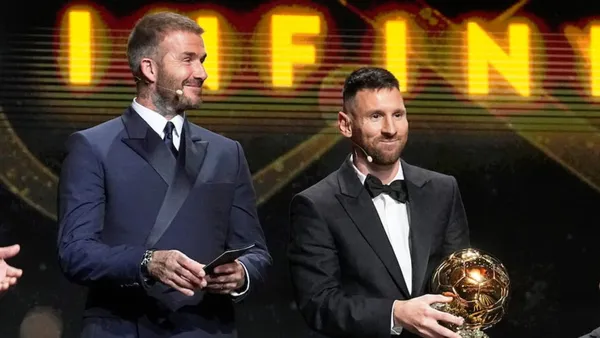 Lionel Messi y David Beckham