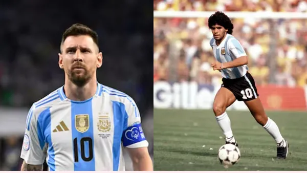 Lionel Messi y Diego Maradona.