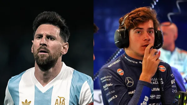 Lionel Messi y Franco Colapinto