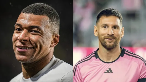 Lionel Messi y Kylian Mbappé