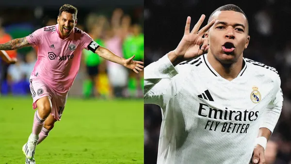 Lionel Messi y Kylian Mbappé.