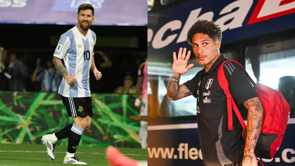 Lionel Messi y Paolo Guerrero