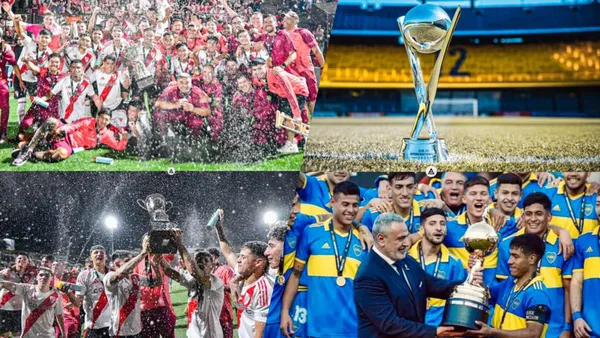 Los equipos argentinos con más títulos en torneos juveniles internacionales / X